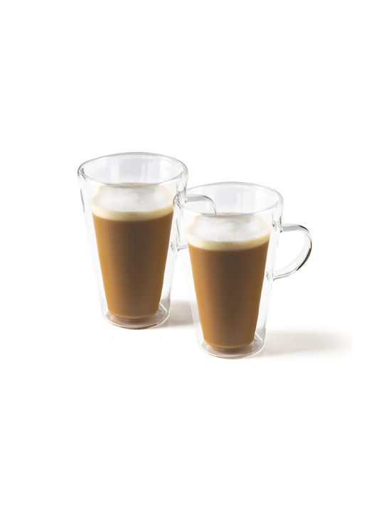 Luigi Ferrero Mug Glass Transparent 370ml 2pcs