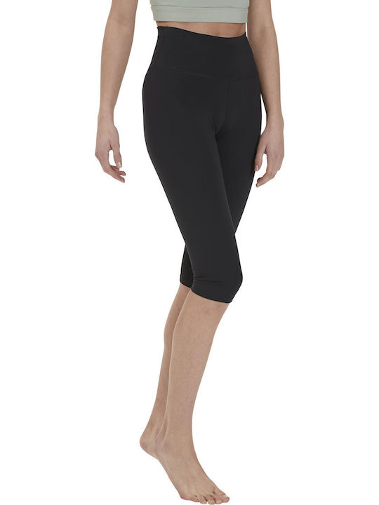Women's Capri Training Legging High Waisted Black.