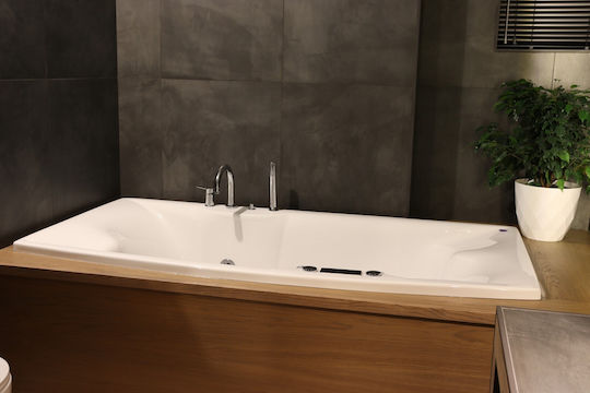 BS Eckschwanne mit rechter Platzierung Acryl mit Hydrotherapie 190x90cm