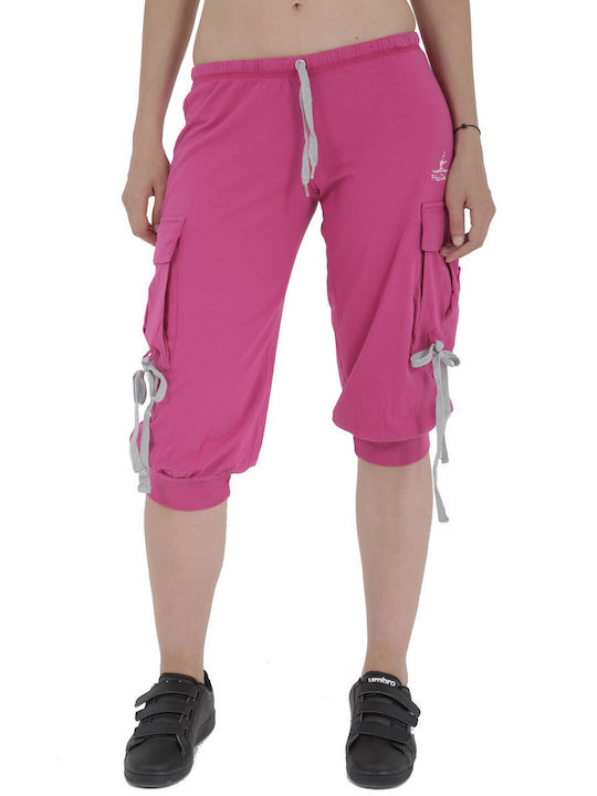 Freddy Women's Sporty Bermuda Shorts Fuchsia