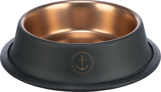Trixie Be Nordic Edelstahl Schalen Futter für Hund & Katze auf Basis von 700ml 21cm in Schwarz Farbe