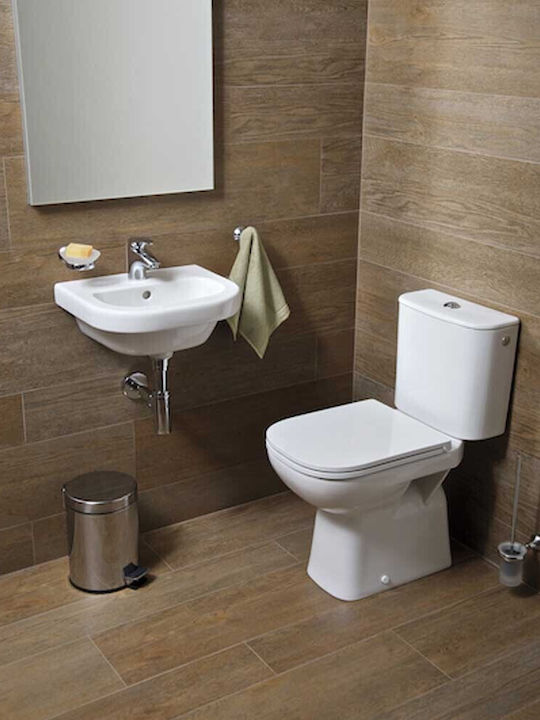 Jika Floor-Standing Toilet and Flush that Includes Slim Cover White