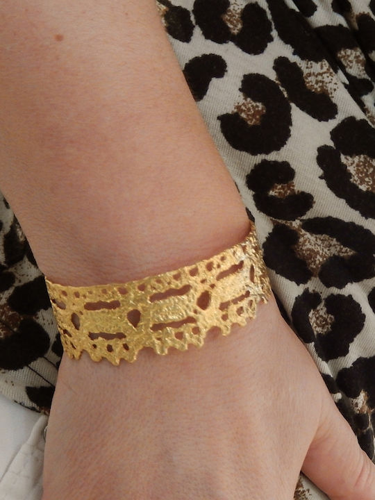 Polytimo Damen Armband aus Messing Vergoldet