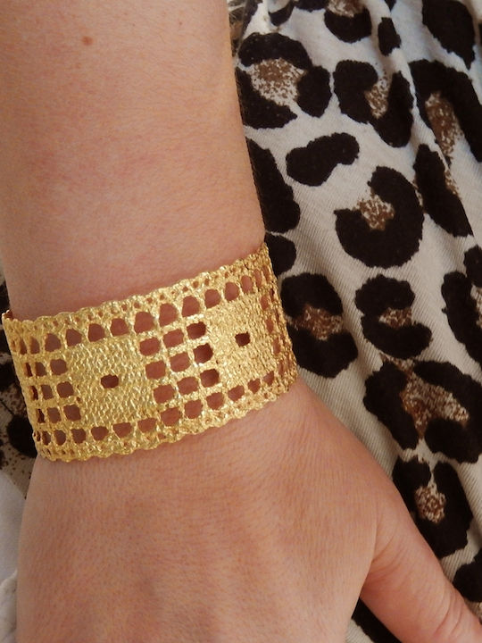 Polytimo Damen Armband aus Messing Vergoldet