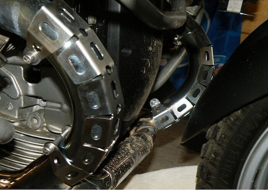Moto Discovery Motorrad-Auspuffschutz BMW R 1200 GS Abenteuer Silber