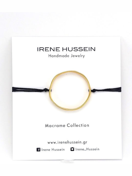 Irene Bracelet Macrame made of Cord Gold Plated