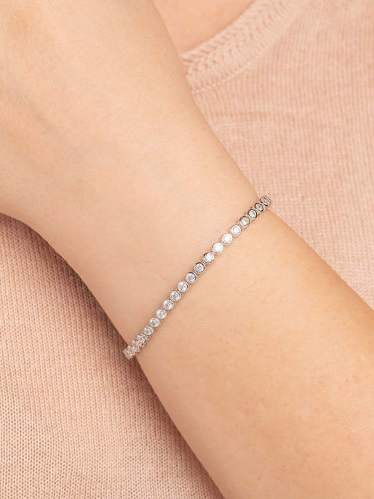 Damen Armband Riviera aus Silber mit Zirkon