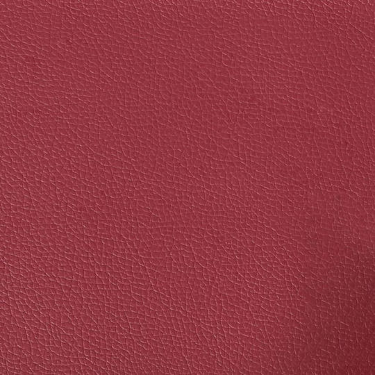 Fußhocker Mit Künstliches Leder Burgundisch 70x55x41cm