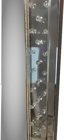 Epiplo-Fos 0200191 Wandspiegel Rechteckig Silber & LED Beleuchtung 80x120cm