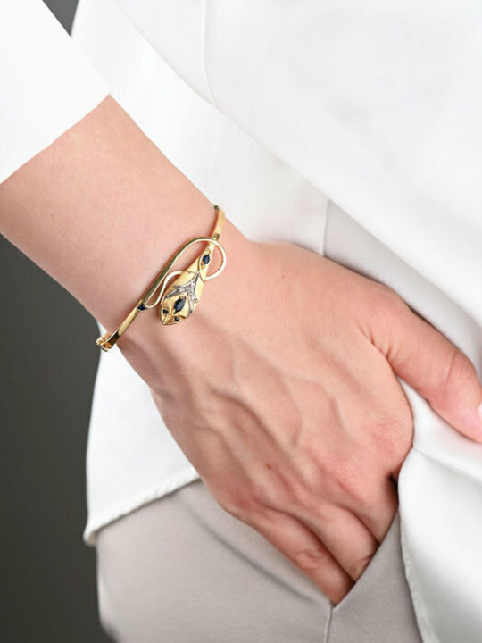 Savvidis Armband mit Design mit Steinen aus Gold mit Diamanten