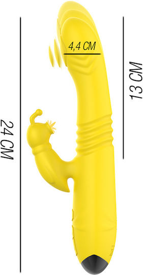 Intense Toky Rechargeable Vibrator Clitoral Vibrator 24cm Galben