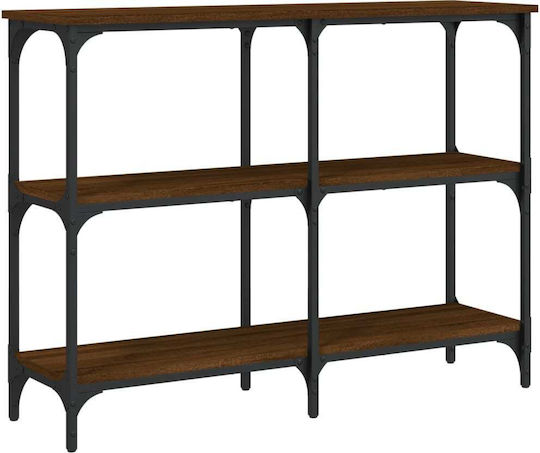 Console Table Wood & Metal Coffee L100xW29xH75cm Console Table Wood & Metal Coffee L100xW29xH75cm