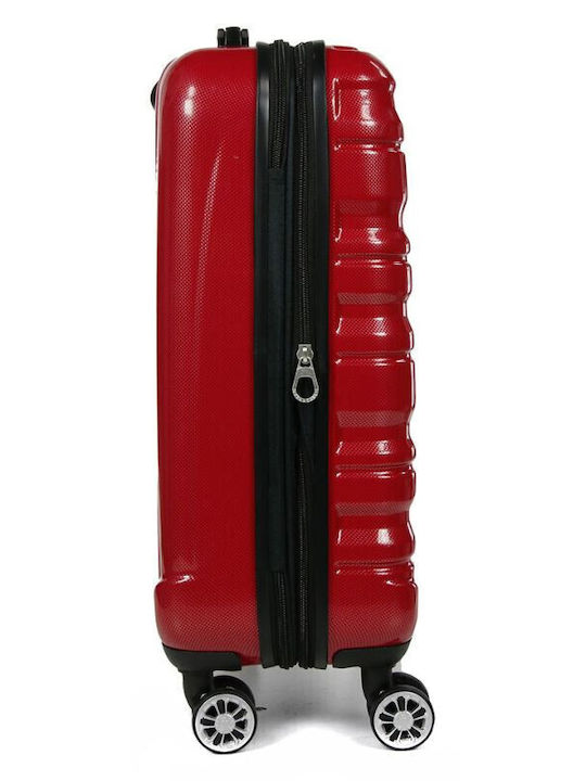 Airtex Paris Βαλίτσα Ταξιδίου Καμπίνας Σκληρή Μπορντό με 4 Ρόδες Ύψους 55εκ.