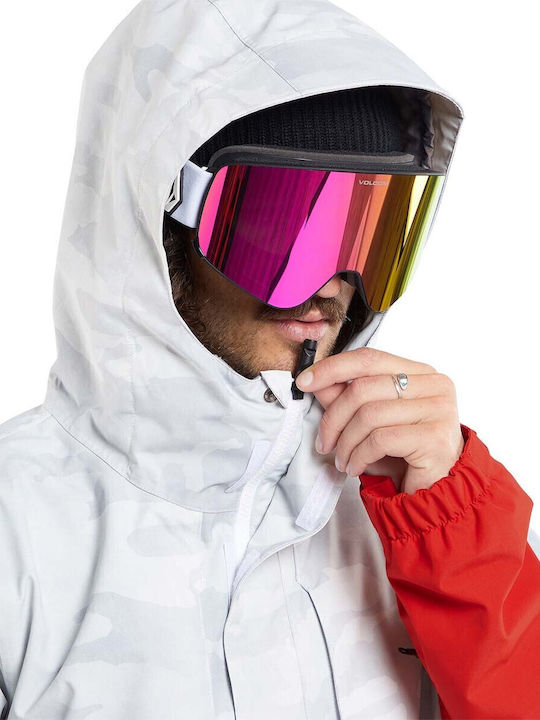 Volcom Co Op Men's Ski & Snowboard Jacket White G0452407-WHC