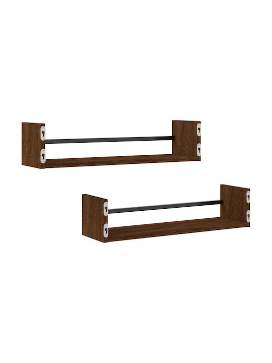 Regale Wand Brown Oak 2Stück 60x16x14cm