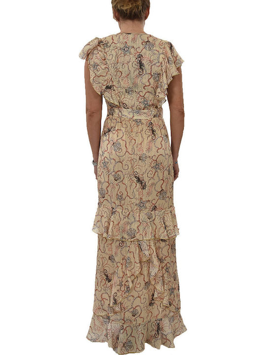 Summer Maxi Evening Dress Beige