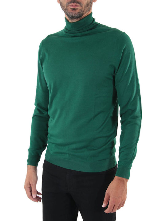 AT.P.CO Men's Long Sleeve Sweater Turtleneck Green