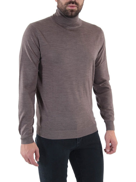 AT.P.CO Herren Langarm-Pullover Rollkragen GRI