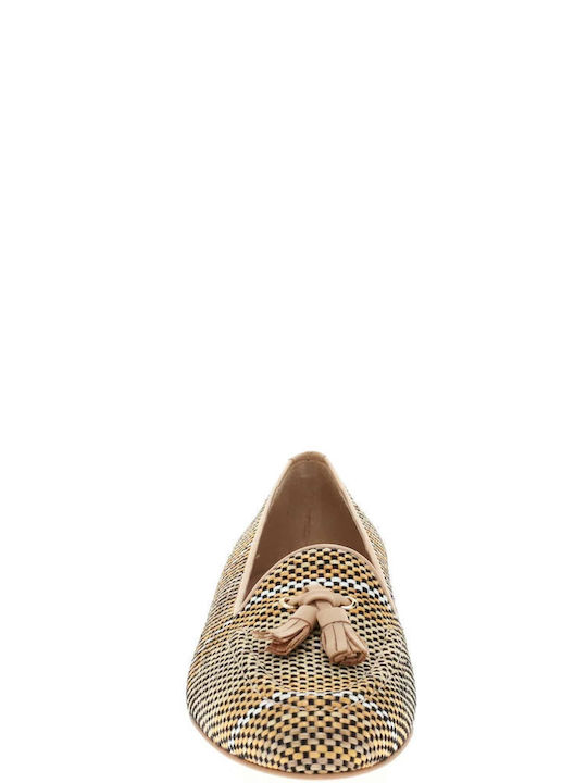 Women's Loafers in Beige Color