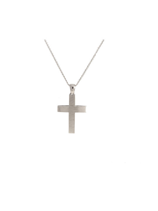 Papadopoulos Gold Damen Weißgold Kreuz 14K