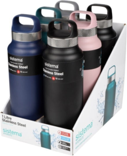 Sistema Μπουκάλι Θερμός Ανοξείδωτο 650ml Μπλε