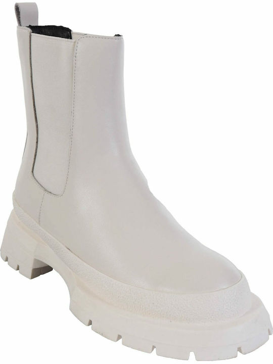 Favela Women's Leather Boots White