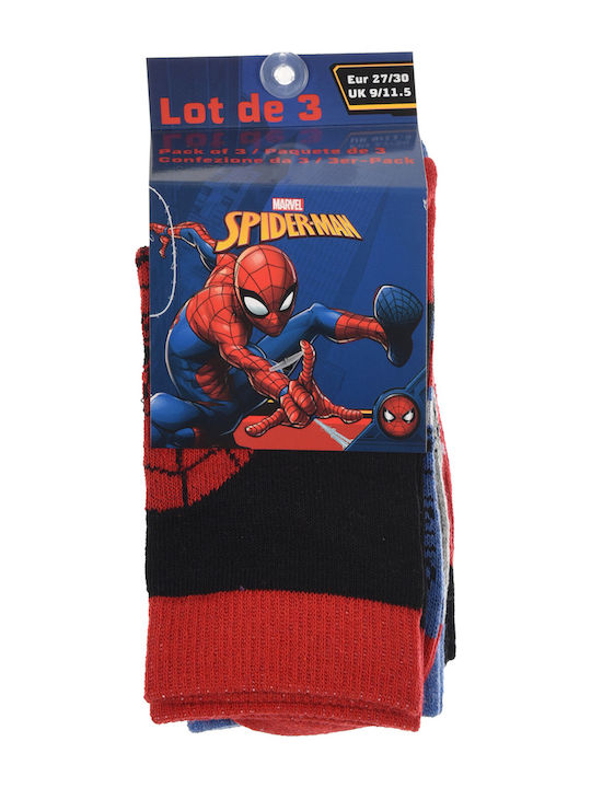 Superheroes Kids' Socks Black 3 Pairs