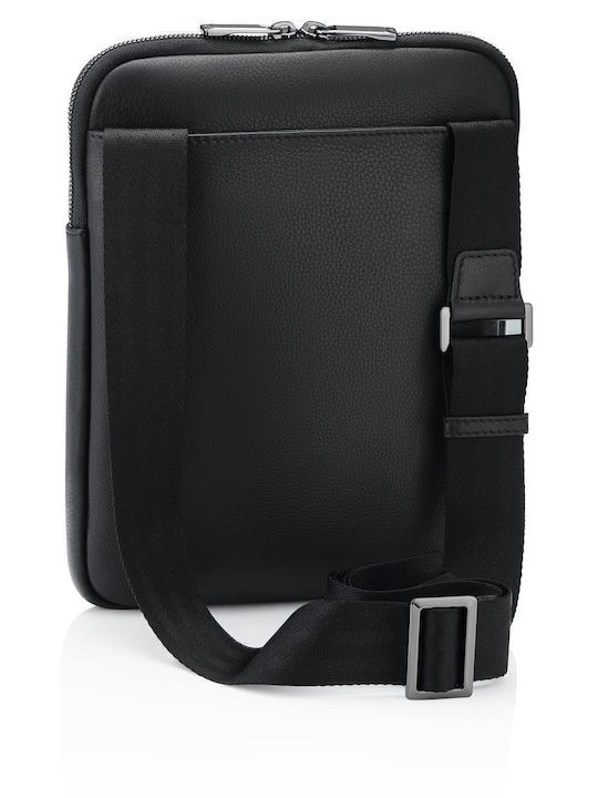 Porsche Leder Herrentasche Schulter / Crossbody Schwarz
