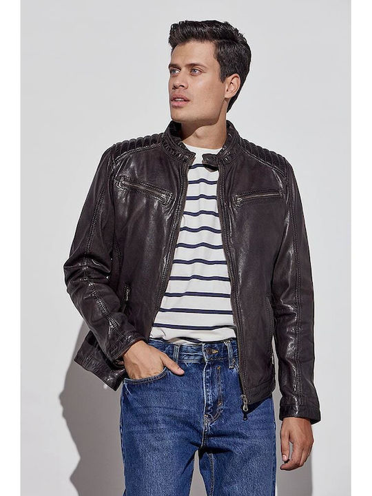 Lederjacke Jacke Brown