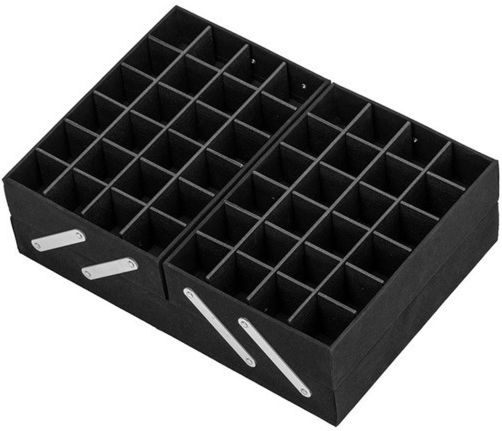 UpLac Metallic Cosmetic Case Black H25xW35xD41cm