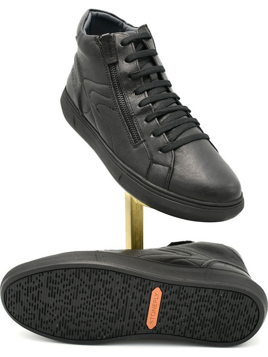 Piele Negru Ghete barbati