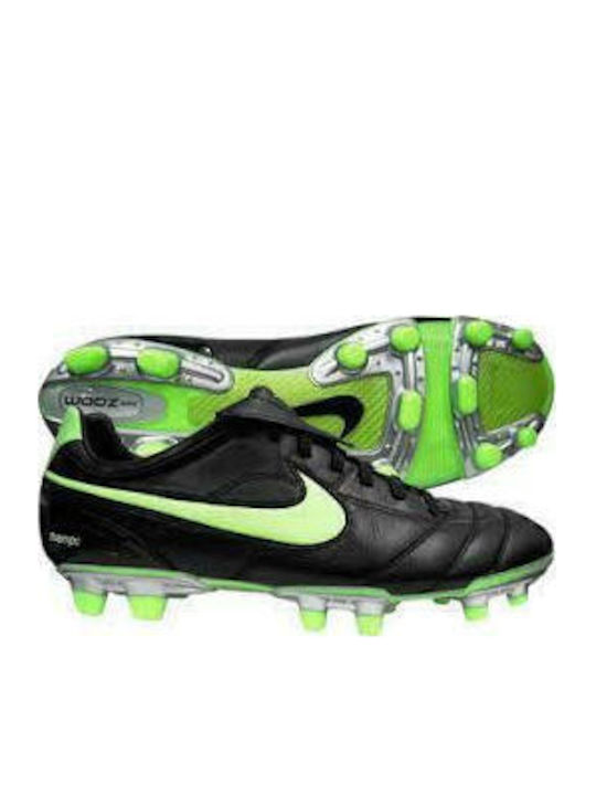 Nike Tiempo Air Legend II FG Ποδοσφαιρικά Παπούτσια με Τάπες Μαύρα Nike Tiempo Air Legend II FG Ποδοσφαιρικά Παπούτσια με Τάπες Μαύρα