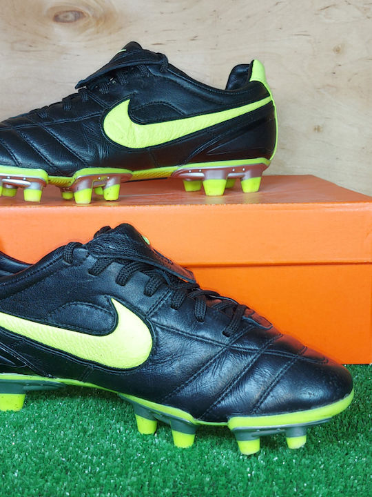 Nike Tiempo Air Legend II Football Shoes with Cleats Black