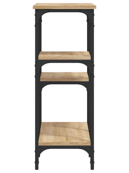 Console Table Wood & Metal Sonoma Oak L80xW29xH75cm