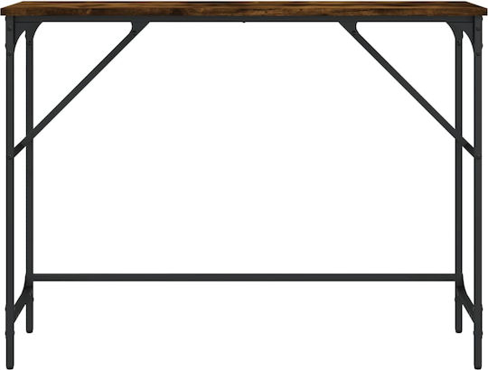 Конзолна маса от Дърво & Метал Опушен дъб Д100xШ32xВ75cm
