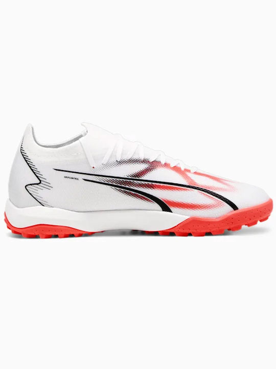 Puma Ultra Match Low Football Shoes TT with Molded Cleats White