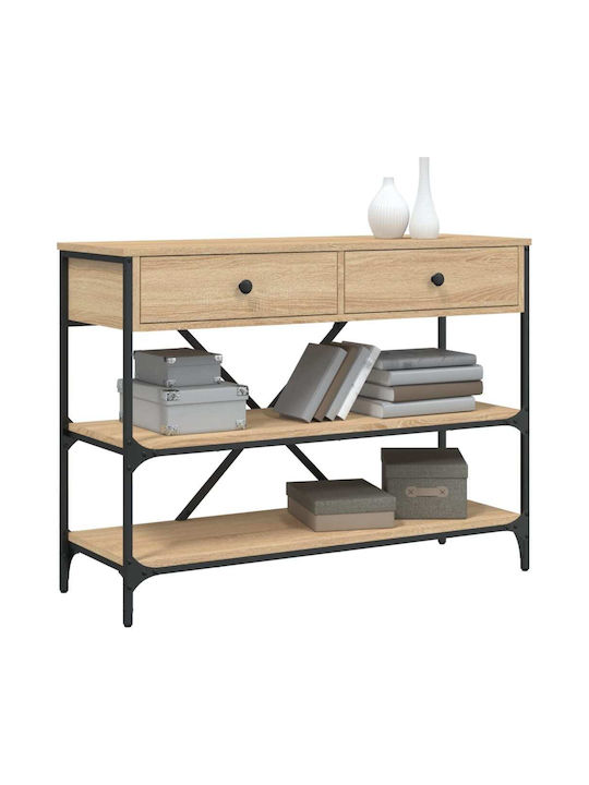 Конзолна маса от Дърво & Метал Oak Sonoma Д100xШ34.5xВ75cm