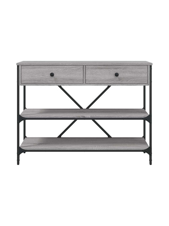 Console Table Wood & Metal Γκρι Sonoma L100xW34.5xH75cm