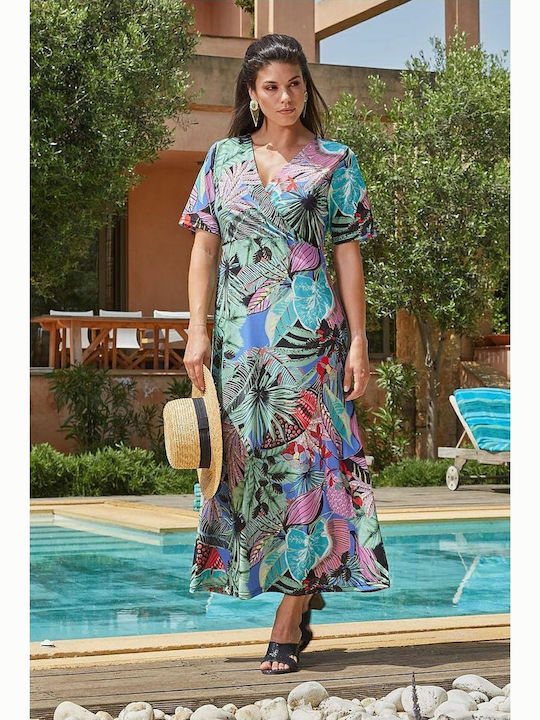 Rochii De Vară Pentru Femei Maxi Rochie Wrap-Around Roșie