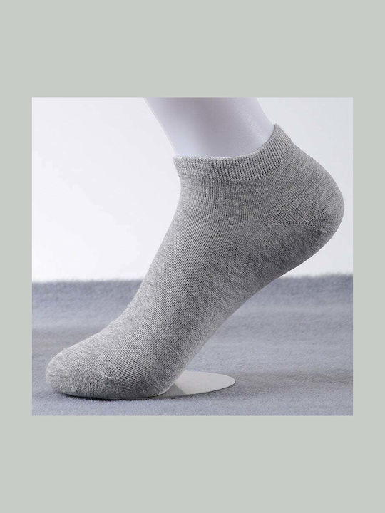 Q&Y Einfarbige Socken Gray 3Pack