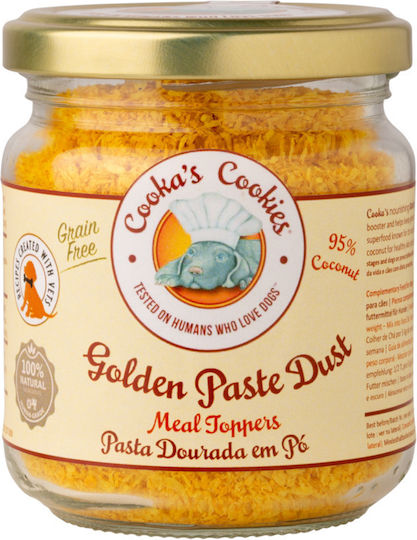 Cooka’s Cookies Golden Paste Μπισκότο Σκύλου χωρίς Γλουτένη με Συκώτι, Σιτάρι, Βότανα και Δημητριακά 65gr