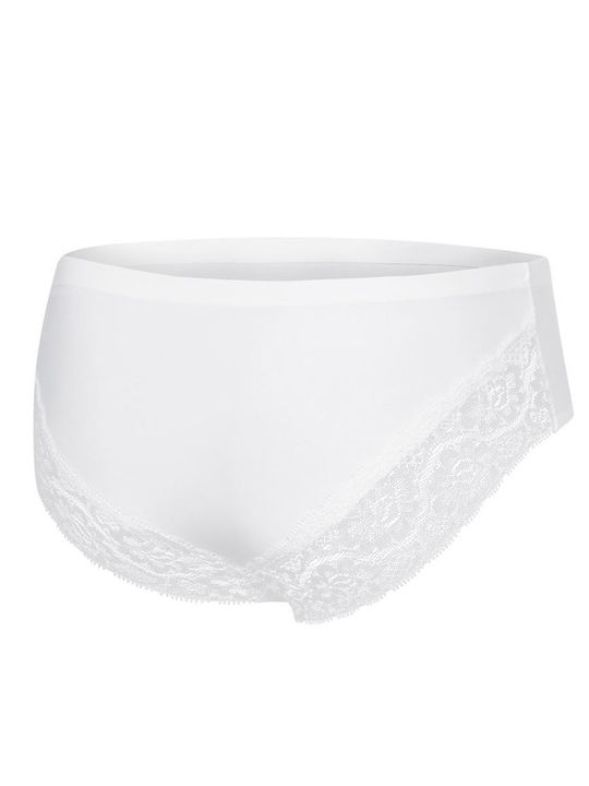 Julimex Baumwolle Damen Slip White