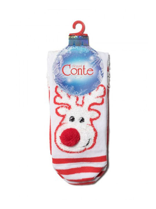 Conte Elegant Damen Weihnachtssocken White 1Pack