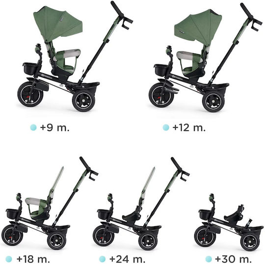 Kinderkraft Spinstep Pliabil Și Triciclete Pentru Copii 5 În 1 Pentru 9 Luni Roz