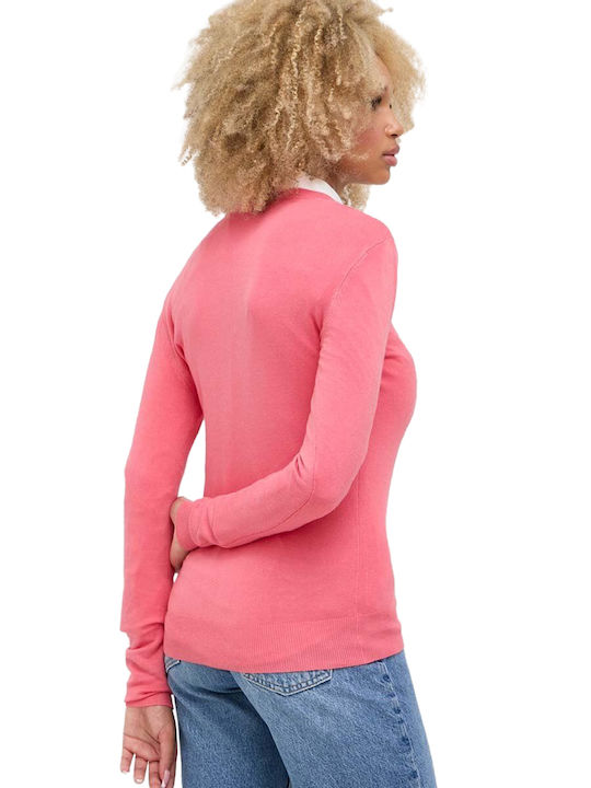 Guess Women's Long Sleeve Sweater Cotton A60R/REVIVAL ROSE