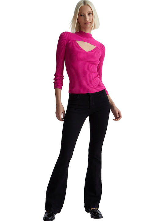 Women's Long Sleeve Sweater 72624/PINK BERRY