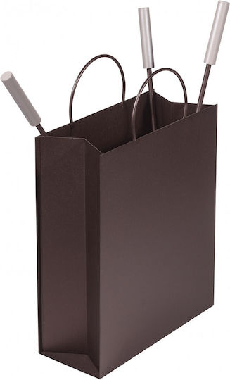 Viometal 500 Fireplace Tool Set with Bucket Black