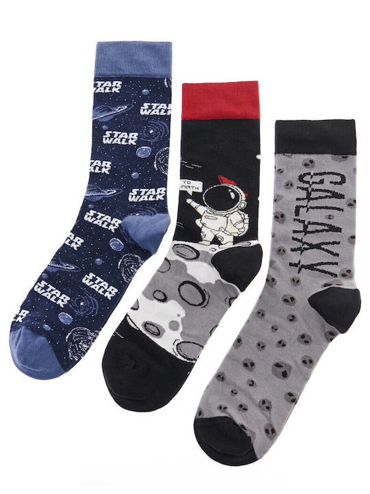 Walk Galaxy Κάλτσες Πολύχρωμες 3Pack Walk Galaxy Κάλτσες Πολύχρωμες 3Pack