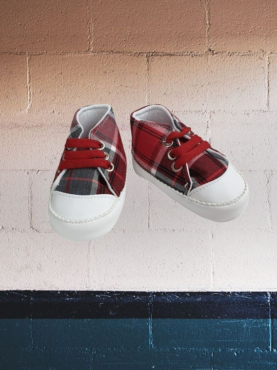 Oscar Baby Βρεφικά Sneakers Αγκαλιάς Κόκκινα