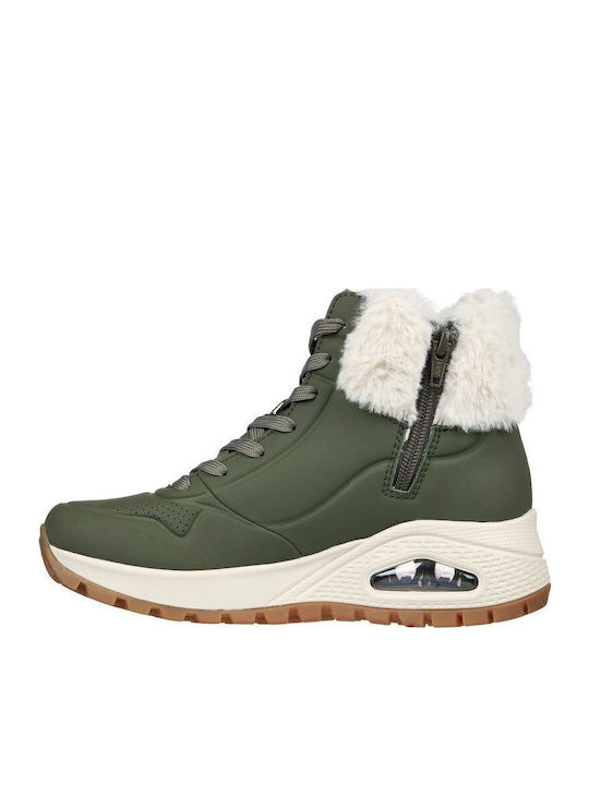 Winter Uno Rugged Ghete dama Κaki